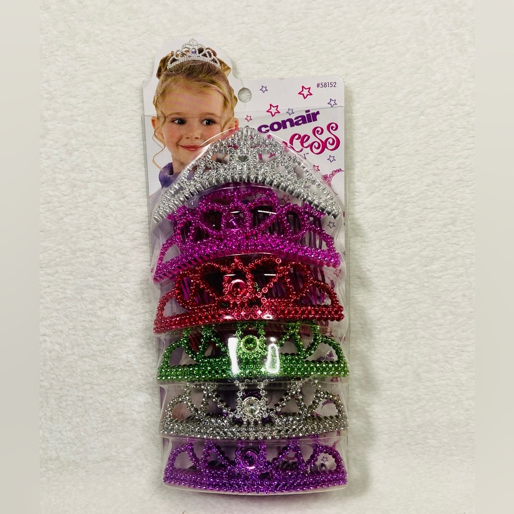 Y2K 2005 Conair Princess Tiara Hair Accessories